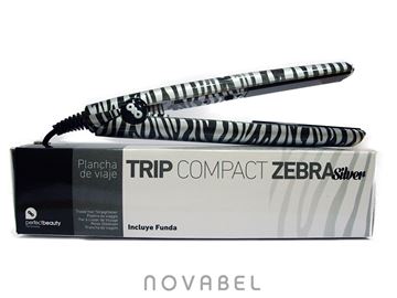 Imagen de Plancha mini de viaje Zebra Silver PB
