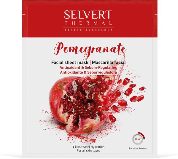 Imagen de Mascarilla Facial Pomegranate Selvert Antioxidante y Seborreguladora