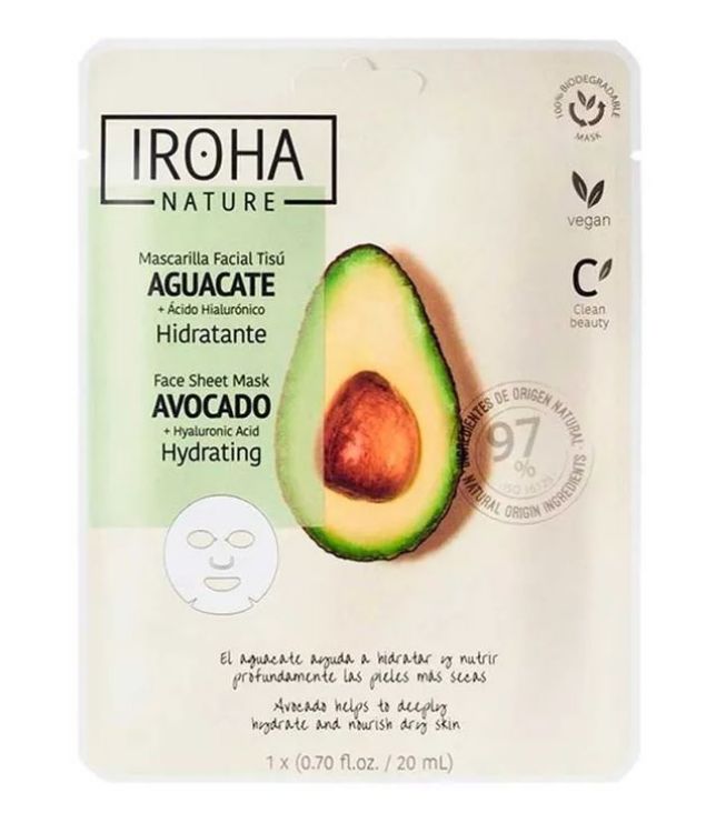 Imagen de Mascarilla en Tisú Aguacate Iroha Nature Hidratante
