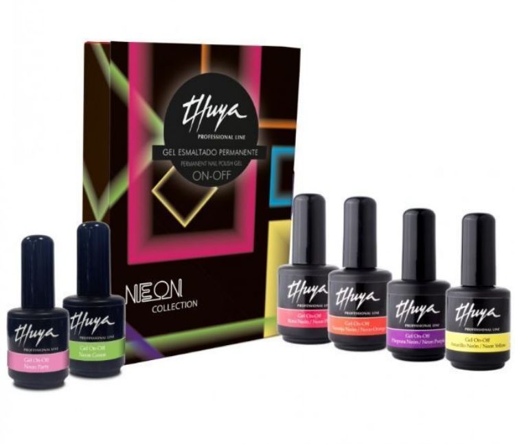 Imagen de Kit 6 Esmaltes Semipermanentes Thuya Neon Collection