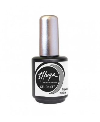 Mostrar detalles de Top Coat Matte no wipe Thuya Gel On Off 14 ml Imagen de Top Coat Matte no wipe Thuya Gel On Off 14 ml