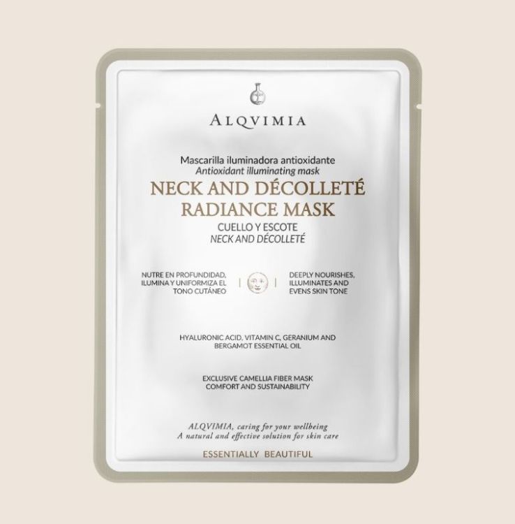 Imagen de   Mascarilla Cuello y Escote Alqvimia Radiance Iluminadora y Antioxidante