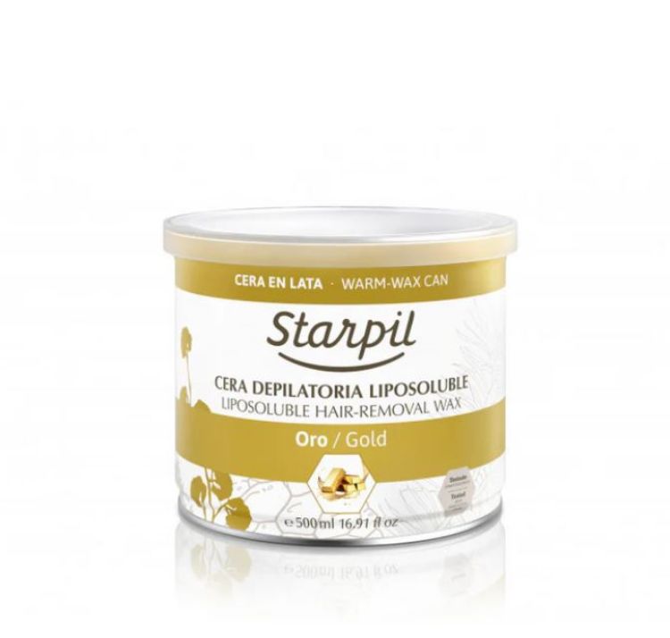 Imagen de Cera depilatoria lata Starpil liposoluble Oro 500ml
