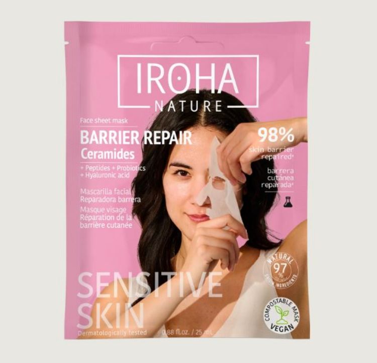 Imagen de Mascarilla en tisú Reparadora Barrera Iroha Nature Ceramidas