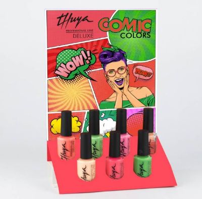 Expositor 'Comic' Deluxe Thuya Imagen de Expositor 'Comic' Thuya Esmaltes Deluxe