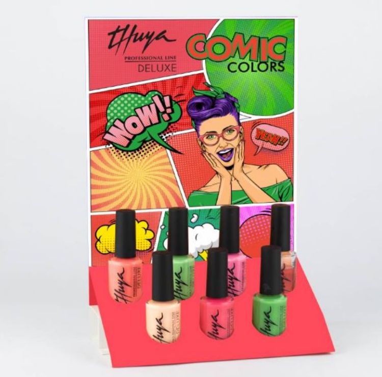 Imagen de Expositor 'Comic' Thuya Esmaltes Deluxe