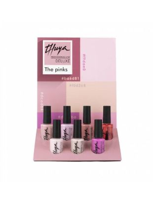 The Pinks Expositor Thuya  de Esmaltes Deluxe Imagen de Expositor The Pinks Thuya Esmaltes Deluxe