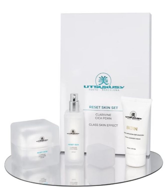 Imagen de Reset Skin (efecto Glass Skin) Utsukusy Kit Facial Cuidado Diario