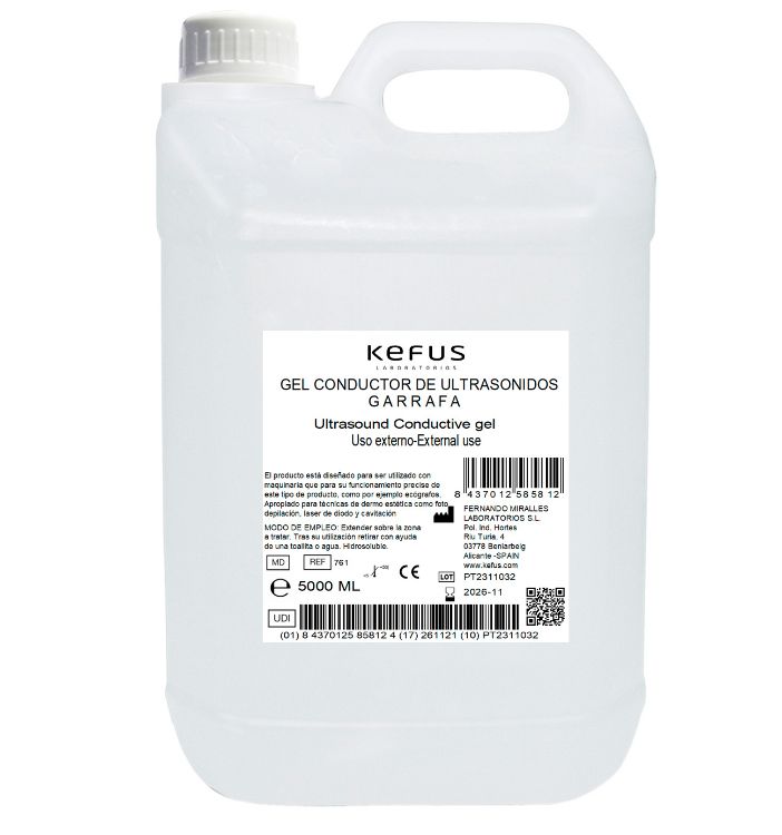 Imagen de Gel Conductor Kefus Ultrasonidos Garrafa 5000 ml