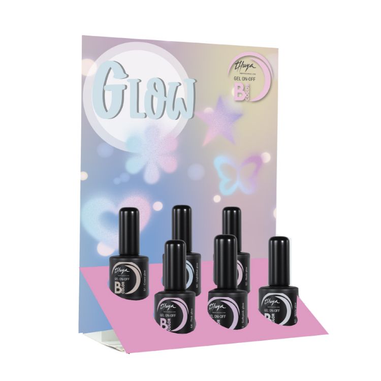 Imagen de Expositor 'Glow' Thuya Esmaltes Semipermanentes On-off B-COLOR 14 ml