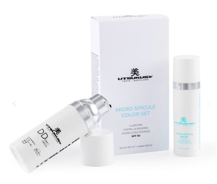 Imagen de Set Micro-Spicule  Utsukusy  con crema color