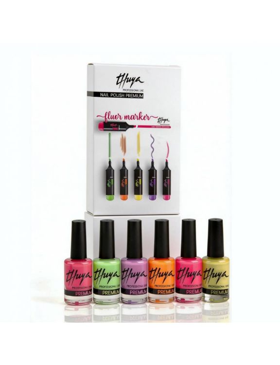Imagen de Kit Premium 'Fluor Marker' Thuya Esmaltes Tradicionales 