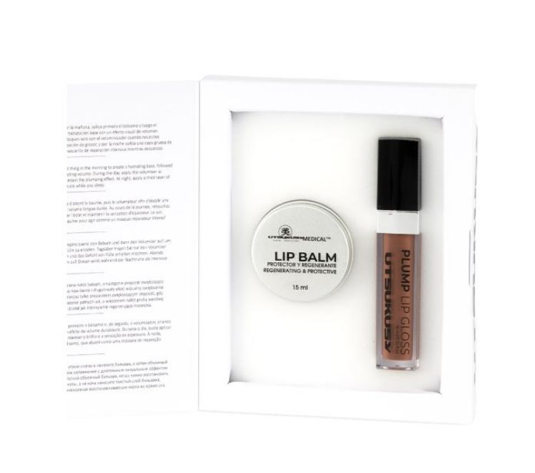 Imagen de Plump Lip Gloss Bronzé Brown + Bálsamo Utsukusy Skin Care Expert