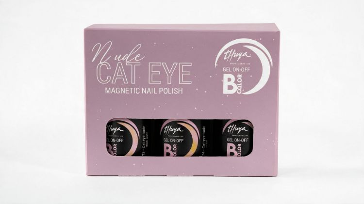 Imagen de Kit Cat Eye Nude Esmaltes Semipermanentes Thuya Gel on-off B-Color 